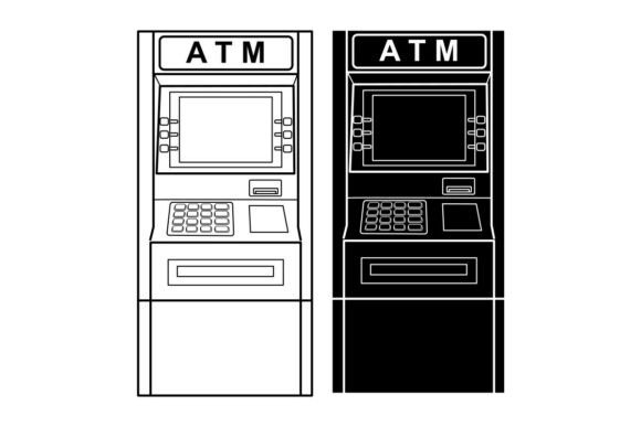 ATM Icon: A Modern Graphic for Website and Editorial Design