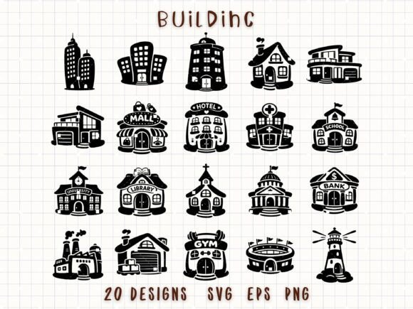 Building SVG Cute City Cut Files: A Graphic Design Asset for Illustrations and Merch