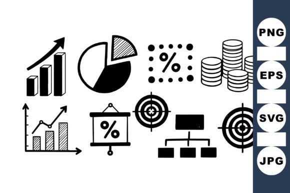 Business Finance Icon Set Review: Practical for Embroidery Projects