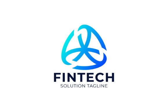 Fintech Blockchain Crypto Tech Logo Graphics for Digital Sellers