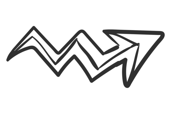 Infographics Arrow Doodle: A Graphic Design Asset for Local Business Branding
