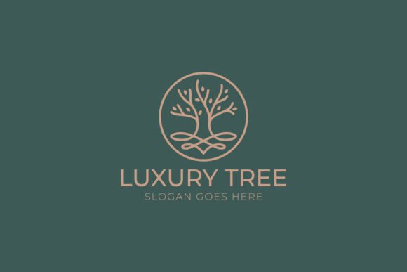 Luxury Tree Logo Nature Heritage: A Premium Graphic Design Asset for Branding