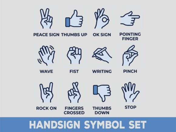 Minimalist Hand Signs Symbol Set SVG Review for Real Projects