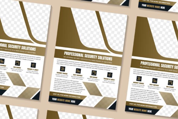 Professional Security Flyer Vertical – A Versatile Graphic Design Asset