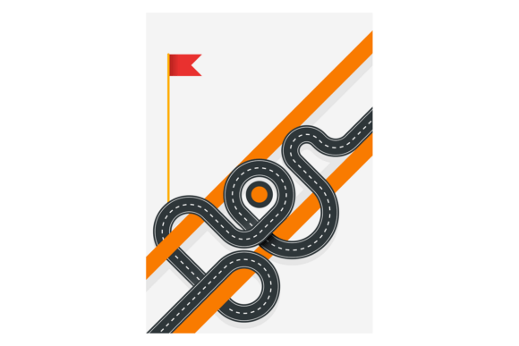 Roadmap Banner Template: A Versatile Graphic for Illustrations and Graphics