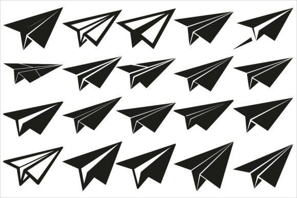 Simple Black Airplane Icon Vector: A Versatile Graphic for Crafters