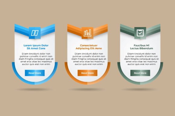 Three Step Infographic: A Versatile Graphic Design Asset for Modern Projects