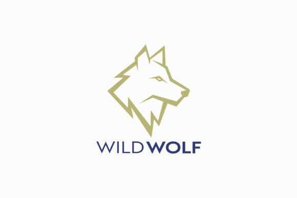 Wild Wolf Head Logo Wilderness Strength: A Bold Graphic Design Asset for Local Branding