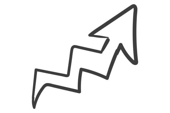 Zig Zag Arrow Infographics: A Bold Doodle for Brand Design
